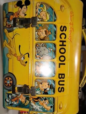 Disney vintage Steel lunchbox 1960s walt disney VERY RARE Collectors Item Mickey